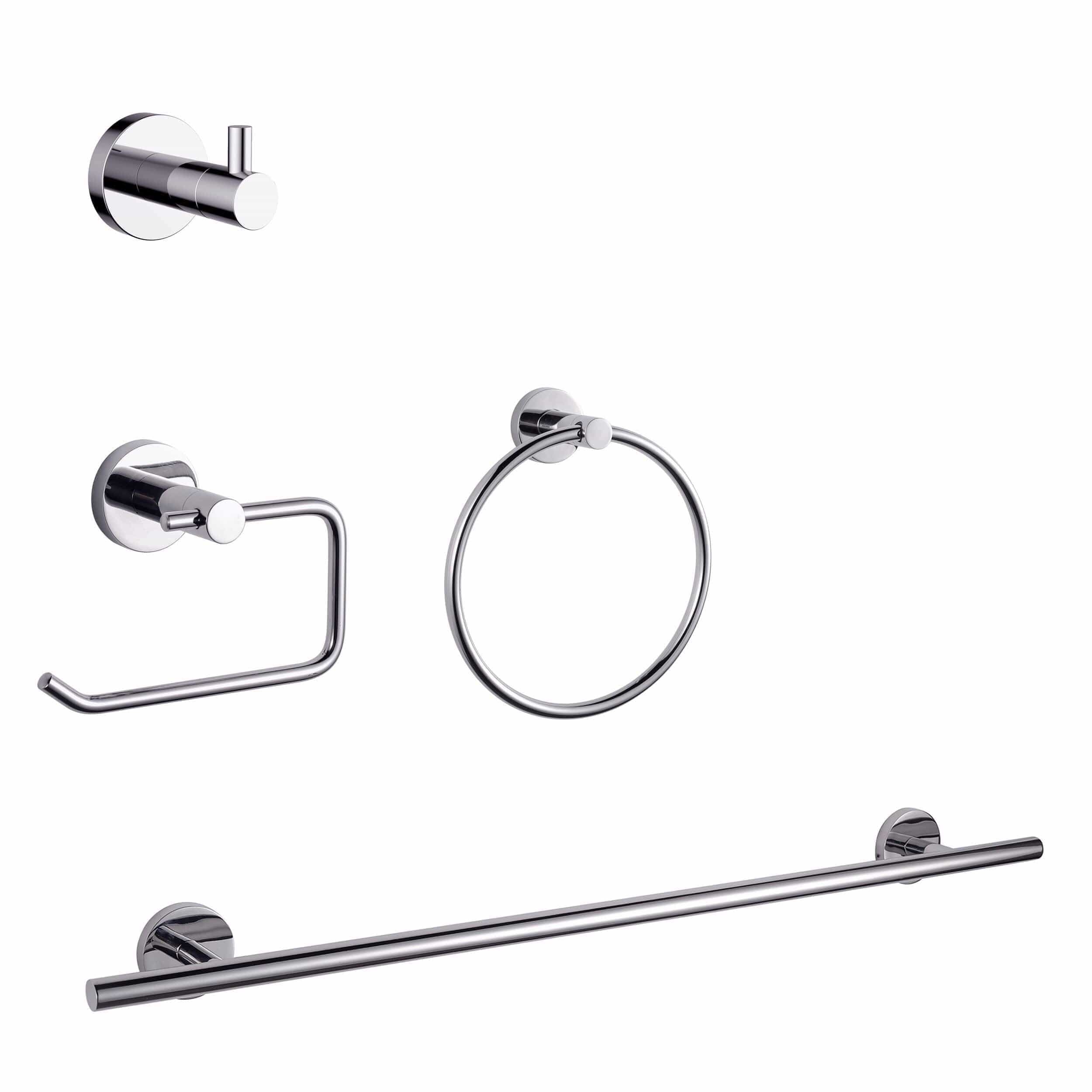 Bell + Modern Bathroom Accessory Set Chrome St. Marys Stainless Steel 5 Piece Bathroom Accessory Set Chrome