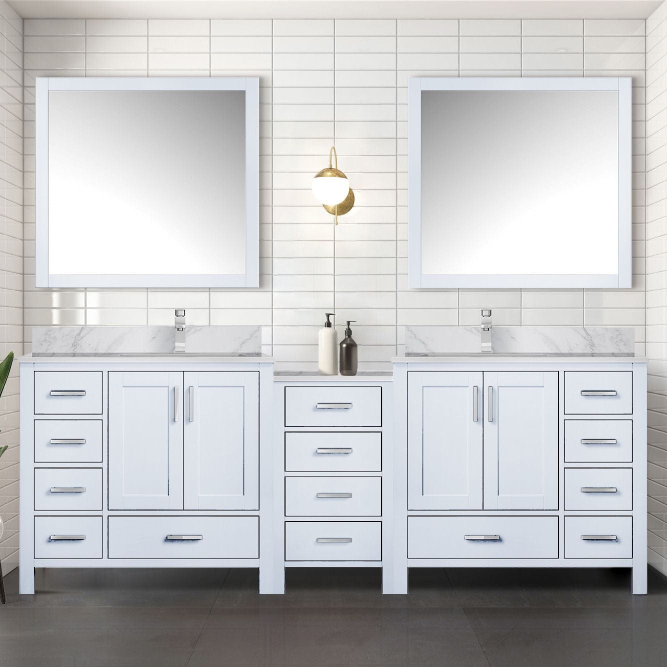 Bell + Modern Bathroom Vanity White / 102