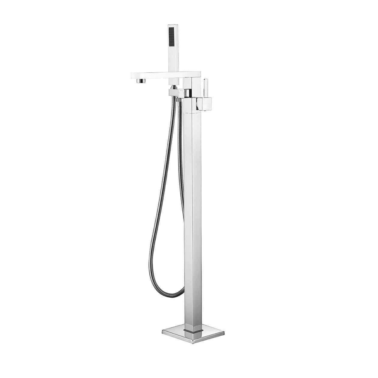 Mare Free Standing Bathtub Filler/Faucet with Handheld Showerwand